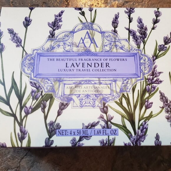 Aromas Artesanales De Antigua AAA Lavender Luxury Travel Collection Gift Set - Picture 4 of 5